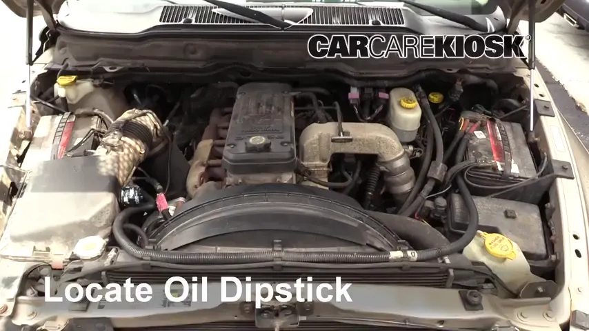 2004 Dodge Ram 2500 ST 5.9L 6 Cyl. Turbo Diesel Crew Cab Pickup (4 Door) Oil Check Oil Level